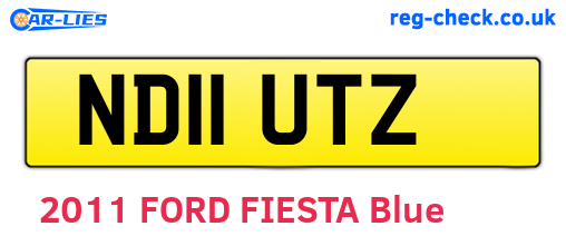 ND11UTZ are the vehicle registration plates.