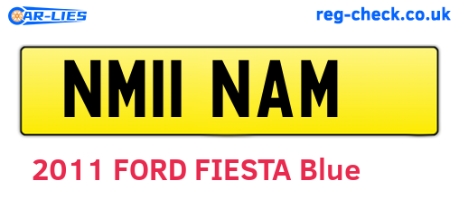 NM11NAM are the vehicle registration plates.