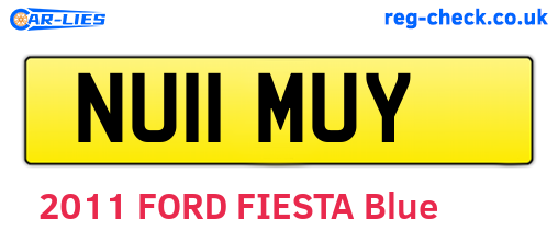 NU11MUY are the vehicle registration plates.