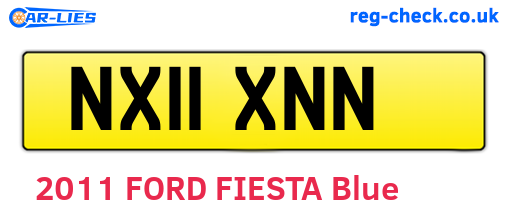 NX11XNN are the vehicle registration plates.