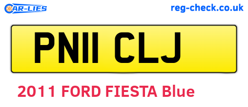PN11CLJ are the vehicle registration plates.