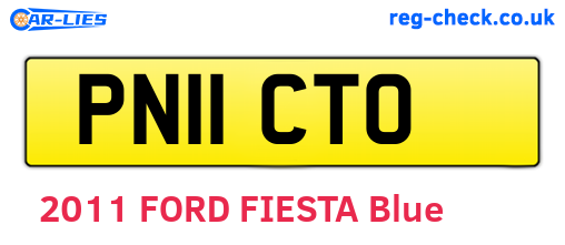 PN11CTO are the vehicle registration plates.