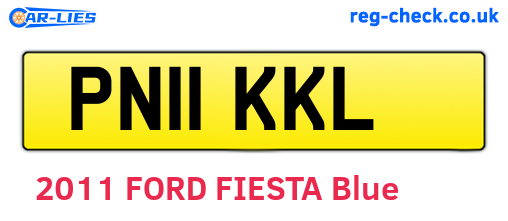 PN11KKL are the vehicle registration plates.