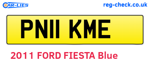 PN11KME are the vehicle registration plates.