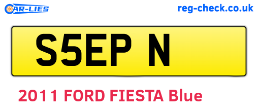 S5EPN are the vehicle registration plates.