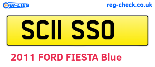 SC11SSO are the vehicle registration plates.