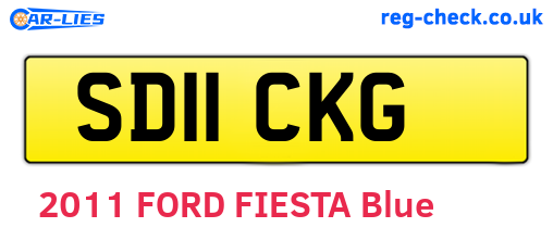 SD11CKG are the vehicle registration plates.