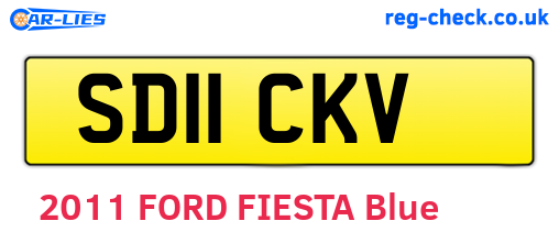 SD11CKV are the vehicle registration plates.