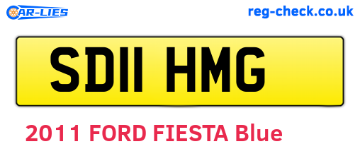 SD11HMG are the vehicle registration plates.