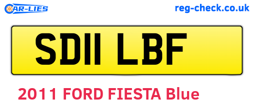 SD11LBF are the vehicle registration plates.