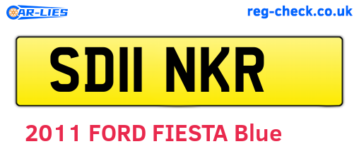 SD11NKR are the vehicle registration plates.