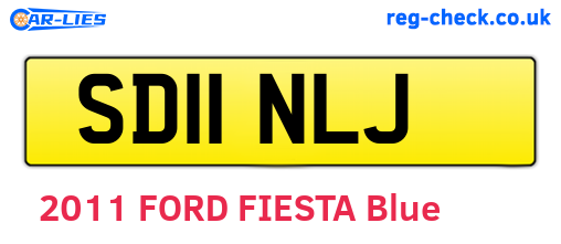 SD11NLJ are the vehicle registration plates.