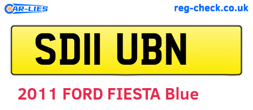 SD11UBN are the vehicle registration plates.