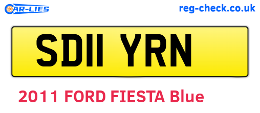 SD11YRN are the vehicle registration plates.