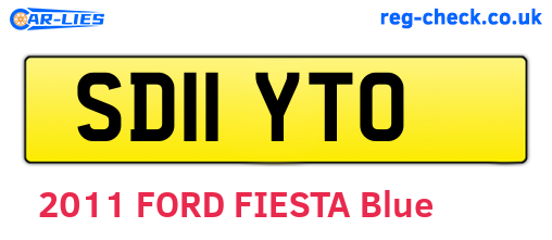 SD11YTO are the vehicle registration plates.