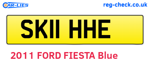 SK11HHE are the vehicle registration plates.