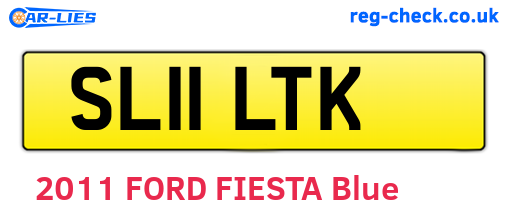 SL11LTK are the vehicle registration plates.