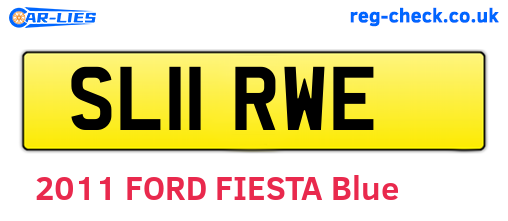 SL11RWE are the vehicle registration plates.
