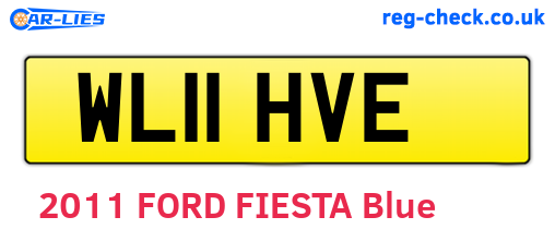 WL11HVE are the vehicle registration plates.