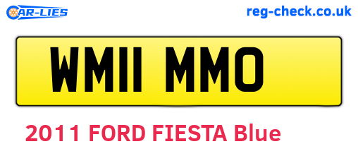 WM11MMO are the vehicle registration plates.