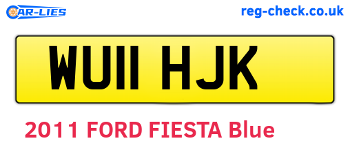 WU11HJK are the vehicle registration plates.