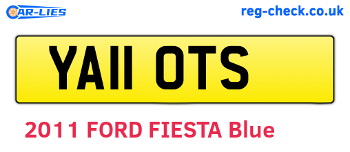 YA11OTS are the vehicle registration plates.
