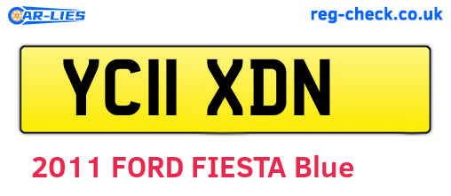 YC11XDN are the vehicle registration plates.