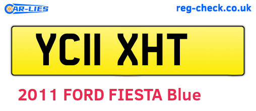 YC11XHT are the vehicle registration plates.