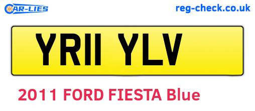 YR11YLV are the vehicle registration plates.
