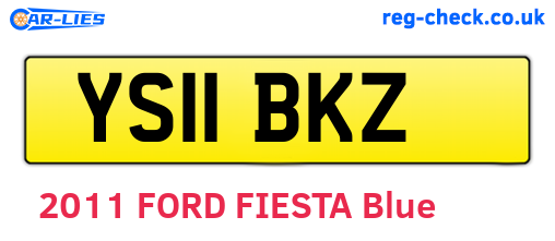 YS11BKZ are the vehicle registration plates.