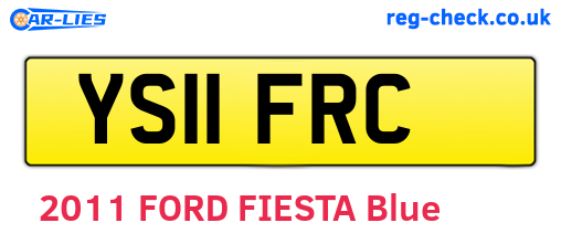 YS11FRC are the vehicle registration plates.