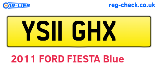 YS11GHX are the vehicle registration plates.