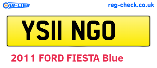 YS11NGO are the vehicle registration plates.