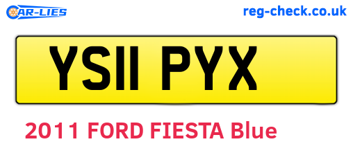 YS11PYX are the vehicle registration plates.