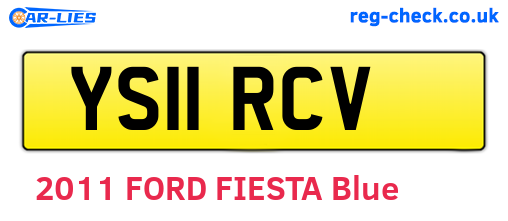 YS11RCV are the vehicle registration plates.