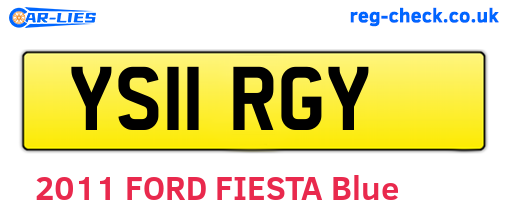 YS11RGY are the vehicle registration plates.