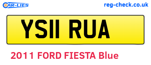 YS11RUA are the vehicle registration plates.