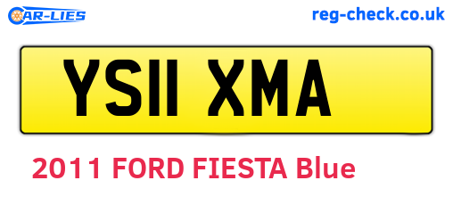 YS11XMA are the vehicle registration plates.