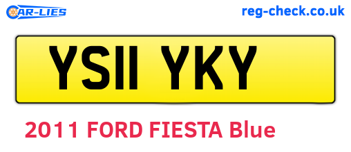 YS11YKY are the vehicle registration plates.
