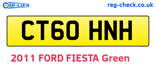CT60HNH are the vehicle registration plates.
