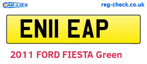 EN11EAP are the vehicle registration plates.