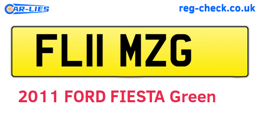 FL11MZG are the vehicle registration plates.