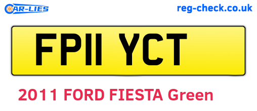 FP11YCT are the vehicle registration plates.