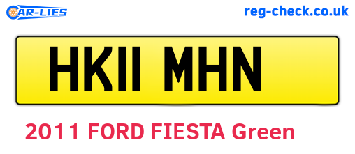 HK11MHN are the vehicle registration plates.