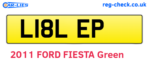 L18LEP are the vehicle registration plates.