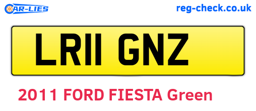 LR11GNZ are the vehicle registration plates.