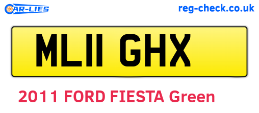 ML11GHX are the vehicle registration plates.
