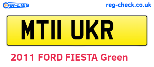 MT11UKR are the vehicle registration plates.