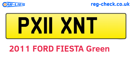 PX11XNT are the vehicle registration plates.
