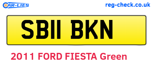 SB11BKN are the vehicle registration plates.